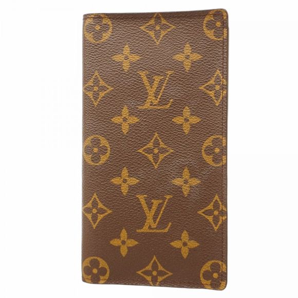 Louis Vuitton Monogram Long Wallet Porte-Valeur Carte Credit M61823 Brown Pre-ow - Picture 1 of 6